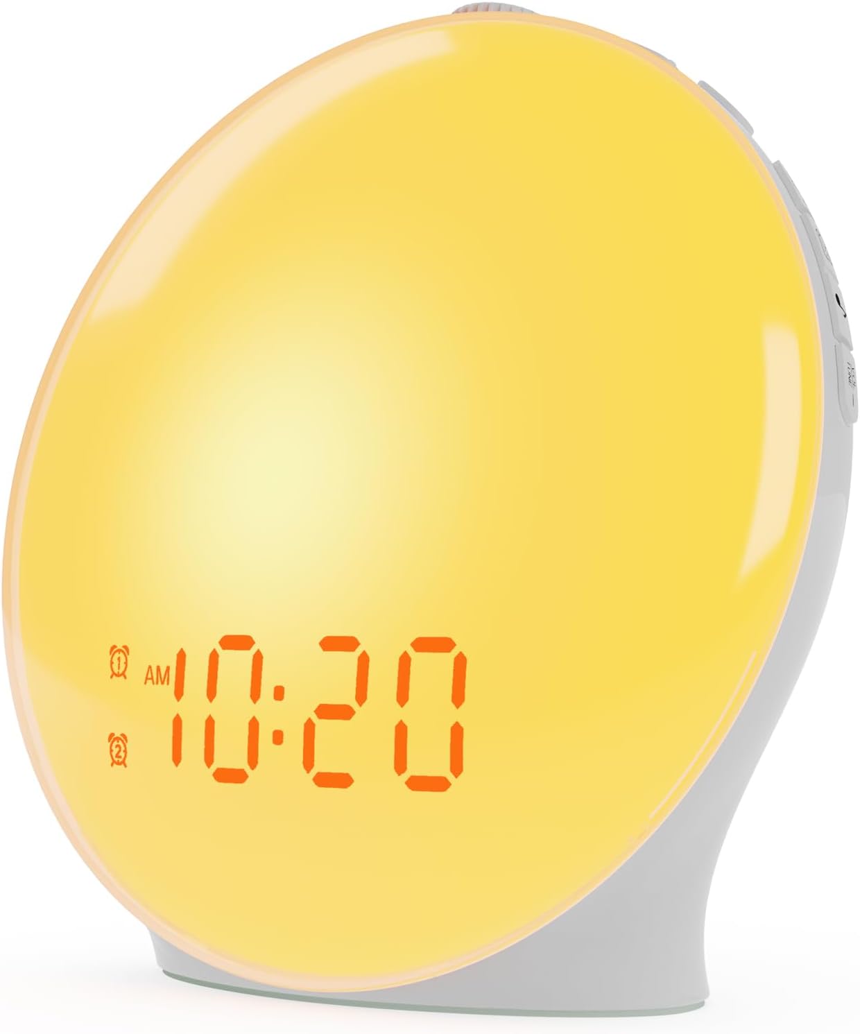 Luminellen-Wake Up Light Sunrise Alarm Clock for Kids, Heavy Sleepers, Bedroom, with Sunrise Simulation, Sleep Aid, Dual Alarms, FM Radio, Snooze, Nightlight, Daylight, 7 Colors, 7 Natural Sounds, Ideal for Gift