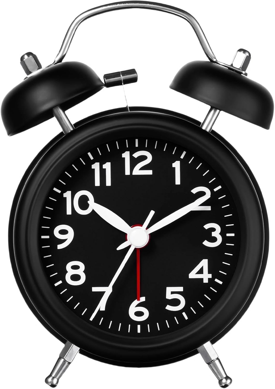 Luminellen-Classic Twin Bell Alarm Clock with Loud Ring, Vintage Analog Bedside Clock