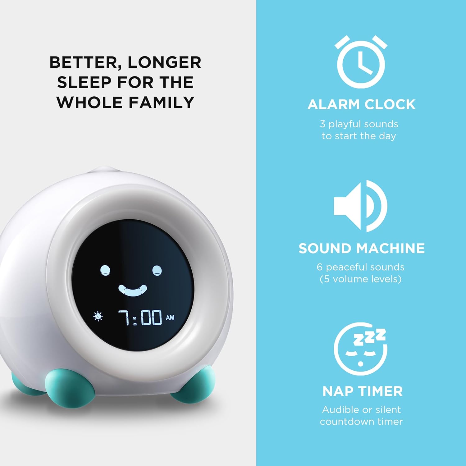 Luminellen-Kids Sunrise Alarm Clock Sleep Training Light with Color Night Light