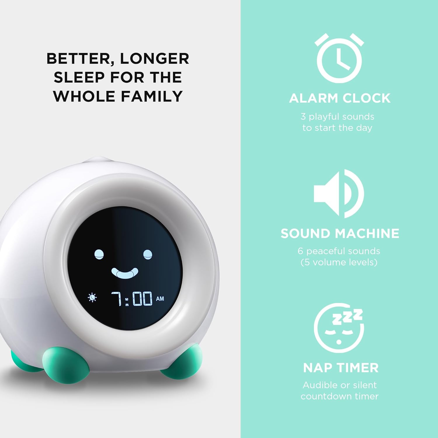 Luminellen-Kids Sunrise Alarm Clock Sleep Training Light with Color Night Light