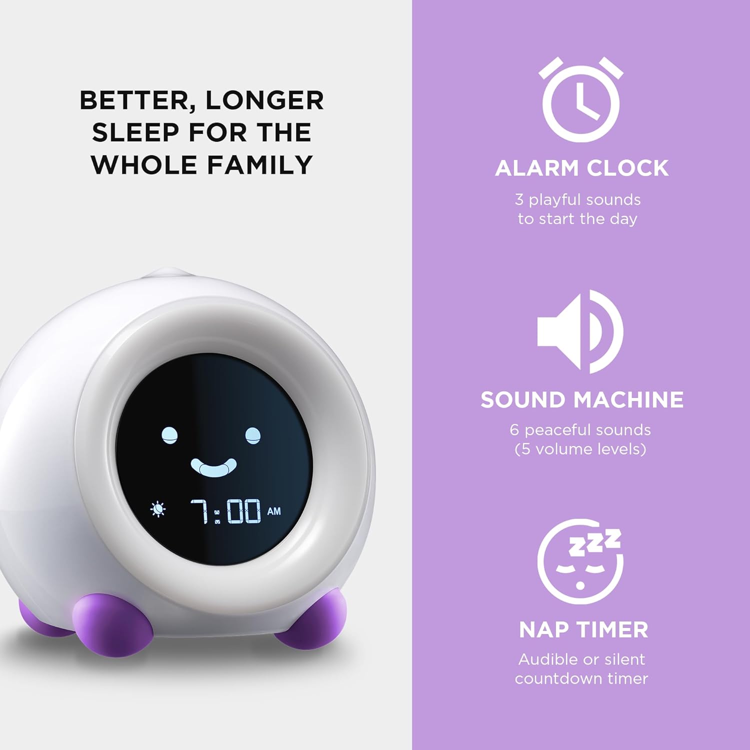 Luminellen-Kids Sunrise Alarm Clock Sleep Training Light with Color Night Light