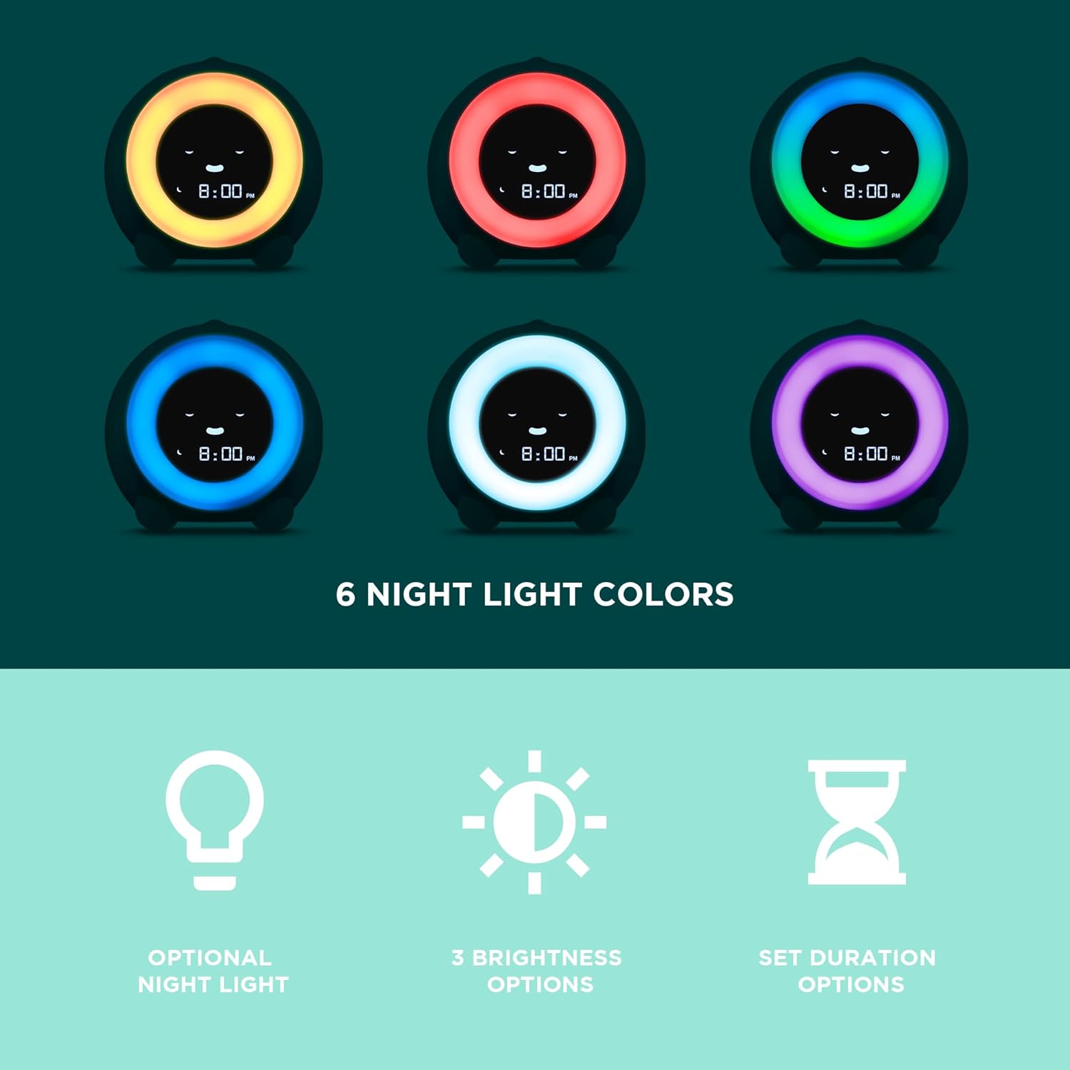 Luminellen-Kids Sunrise Alarm Clock Sleep Training Light with Color Night Light