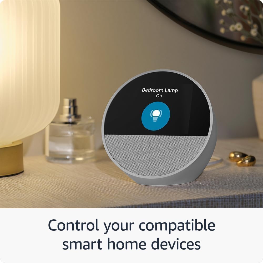 Luminellen-Smart Voice Alarm Clock with Time and Weather Display for Smart Home Control