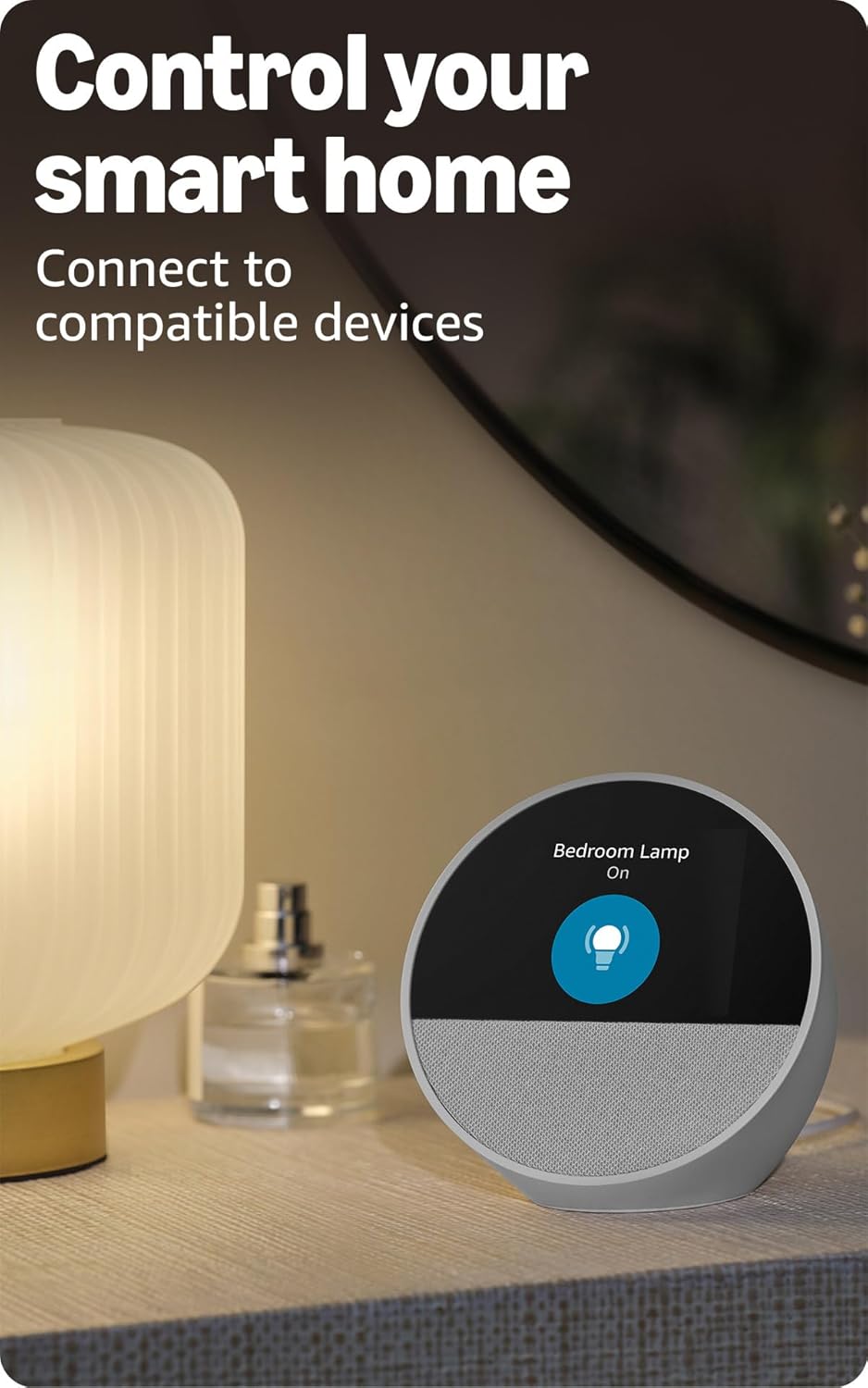 Luminellen-Smart Voice Alarm Clock with Time and Weather Display for Smart Home Control