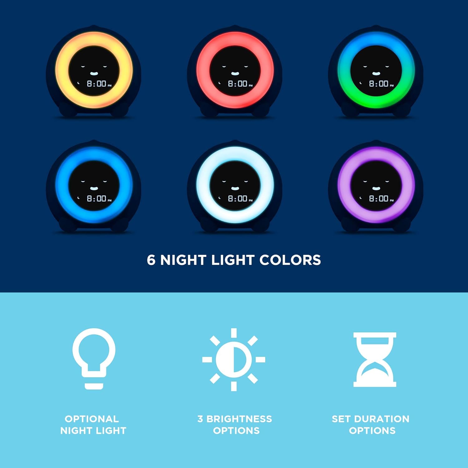 Luminellen-Kids Sunrise Alarm Clock Sleep Training Light with Color Night Light